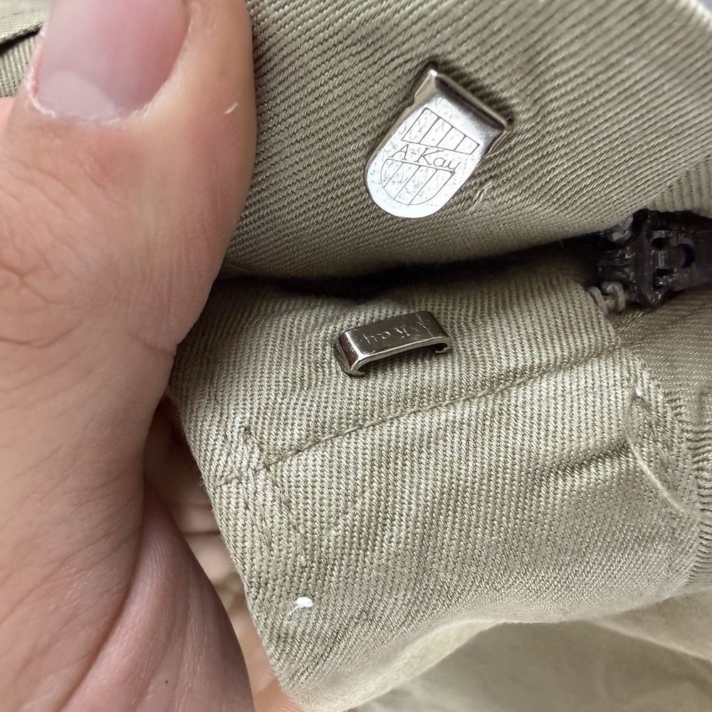 Vintage 60s US Military Officer Chino Pants Trousers Vietnam 32x30 Khaki Shade 1 - Picture 8 of 12